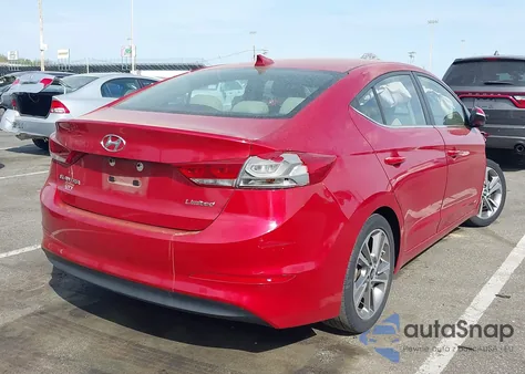 2018 Hyundai Elantra Limited z USA, uszkodzony, nr VIN 5NPD84LF1JH291131